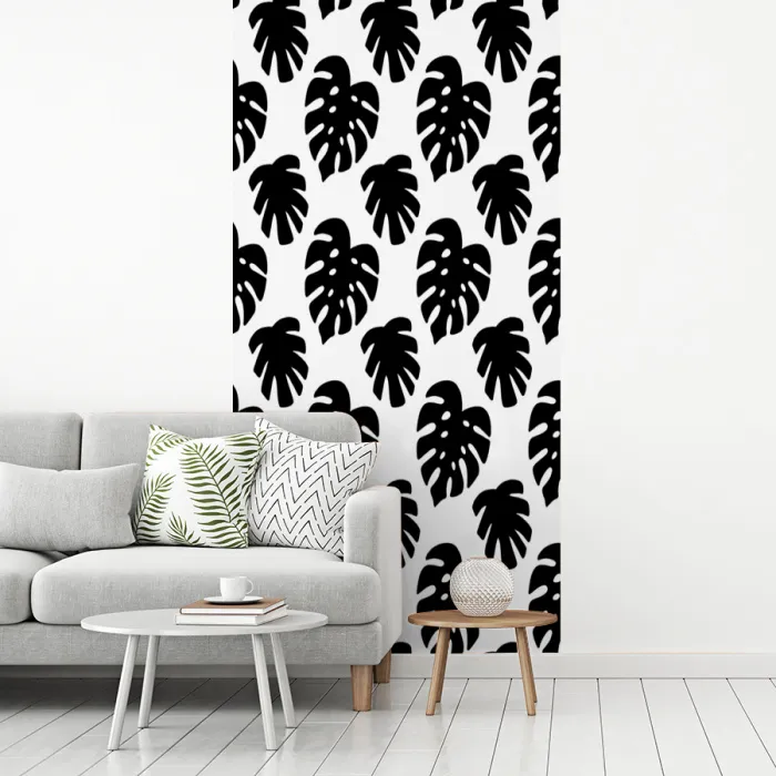 Bladeren - Modern - Symmetrie fotobehang vinyl groot 64 -woonkamer