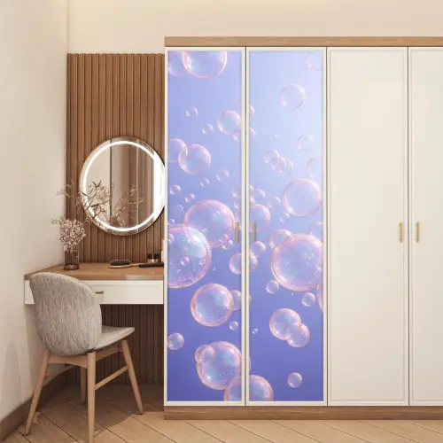 Pastel - Bubbels - Dromerig deurposter klein -sfeer3
