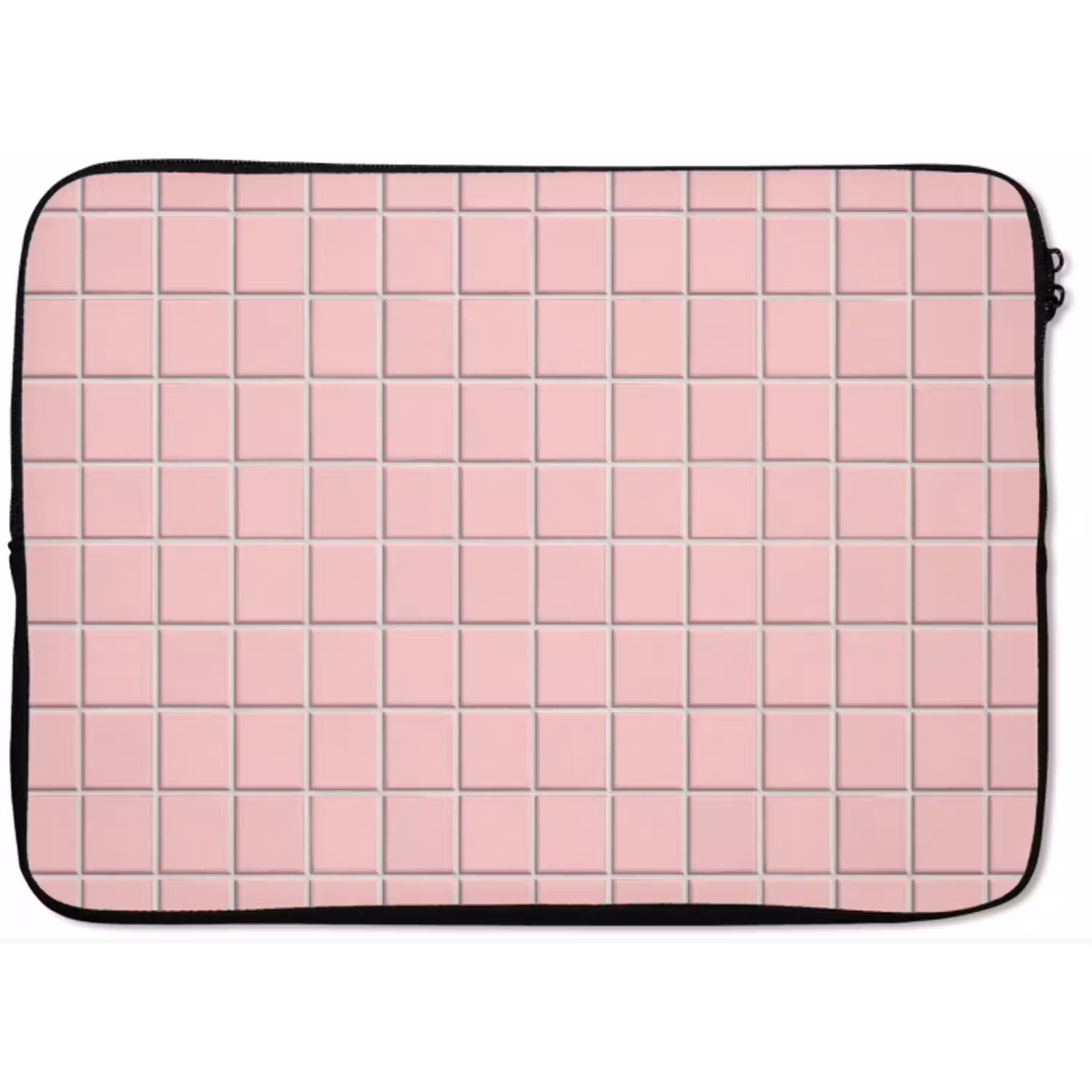Patroon - Tegel - Pastelroze laptophoes neopreen klein 279 -zkaufland3dotto