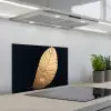 Goud - Bladeren - Zwart - Planten - Luxe - Natuur keuken achterwand spatscherm klein -3d_schuin