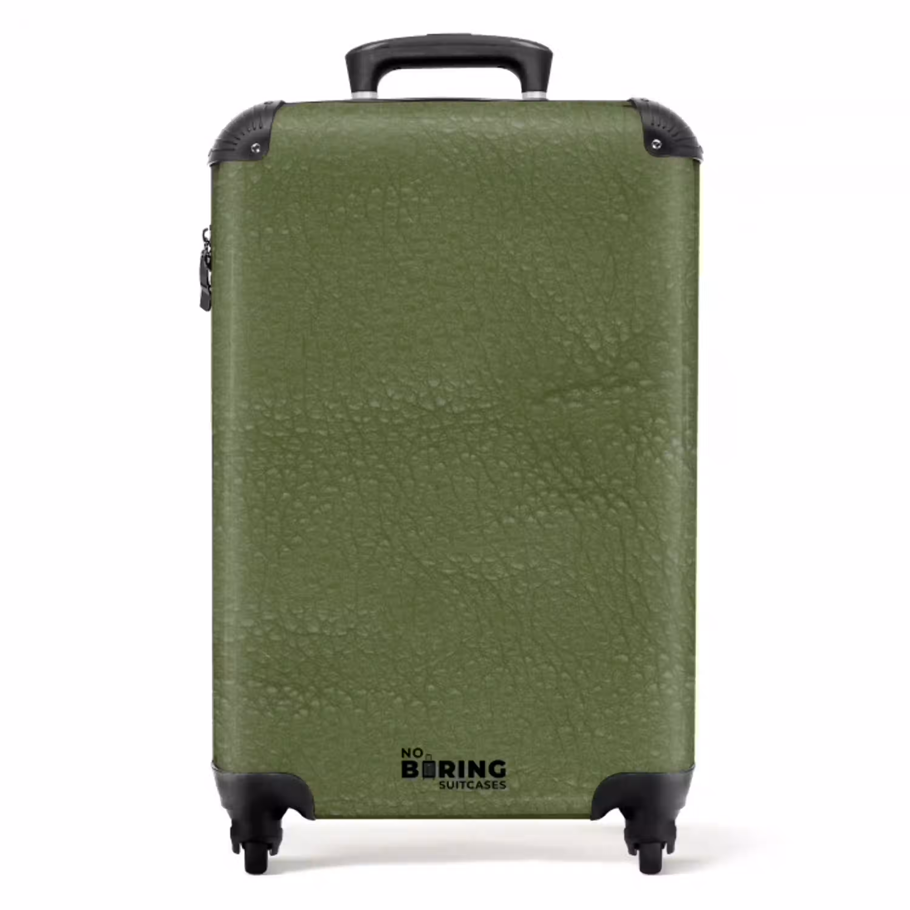 Lederen look apple groen NBS - Handbagage koffer - Volwassenen Unisex middel -productfoto_recht