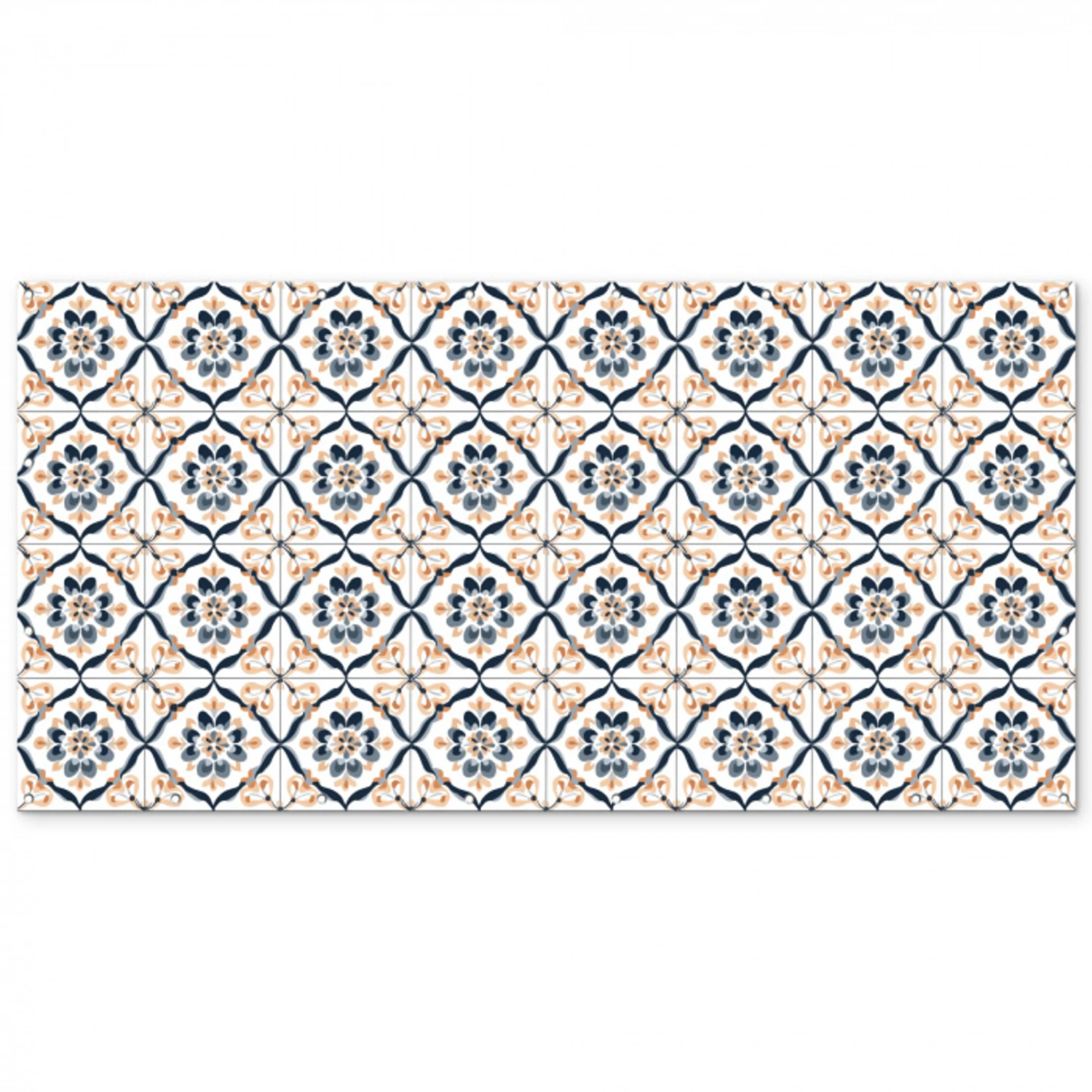 Bladvorm - Patroon - Kleurrijk Balkonbeschermer Duitsland klein 596 -zz_3d