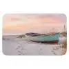 Rustiek - Roeiboot - Zandstrand Badmat klein -3d