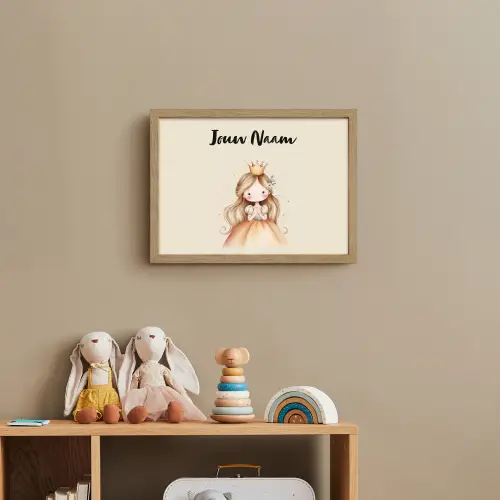 Kroon - Prinses - Bloem - Jurk Light Box met batterij (Wandlamp kind) middel -sfeer2_kind