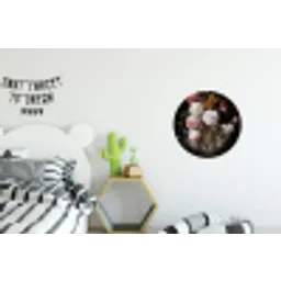 Bloemen - Jan Davidsz de Heem - Tijger - Schilderij - Stilleven - Oude meesters Wandcirkel aluminium klein -kinderkamer