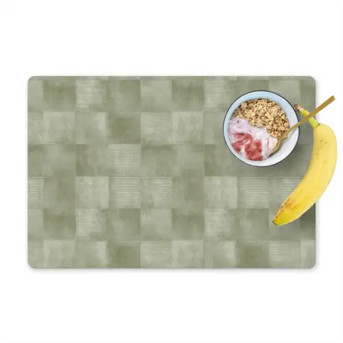 Vlakken - Rustiek - Groen Placemat vinyl groot 368 -zzzproduct_Kitchenyeah-website