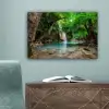 Jungle - Waterval - Planten - Water - Natuur canvas 2cm klein -sfeer4
