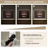 Krab - Rood - Tekst - Zwart Light Box met batterij (Wandlamp) middel -USP_dimbaarNL