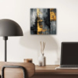 Modern - Goud - Grijs - Patroon aluminium wit klein -sfeer5