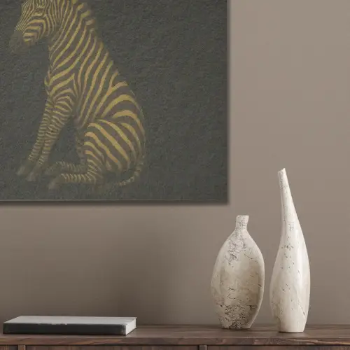 Zebra - Strepen - Goud PET vilt klein -sfeer6_closeup