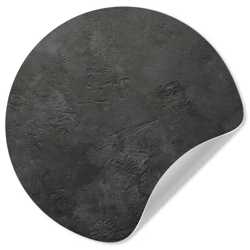 Beton - Structuur - Industrieel - Zwart - Grijs Wandcirkel behangsticker klein -3d