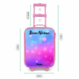 Sterren - Roze - Blauw Kinderkoffer - Roze klein -productfoto_formaten