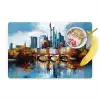 Bomen Frankfurt- Stad - Skyline - Brug Placemat vinyl groot -zzzproduct_Kitchenyeah-website