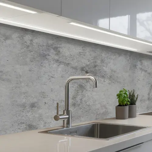 Beton - Grijs - Patronen keuken achterwand 2 middel 871 -3d_schuin