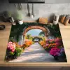 Doorkijk - Bloemen - Tropisch - Kleurrijk Inductie beschermer vinyl 3mm middel -sfeer5