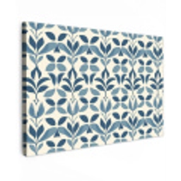 Flora - Modern - Blauw Tuinposter op houten frame 2 cm dik klein 845 -3d