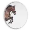 Paard - Springen - Modern Akoestische PET Vilt - Rond klein -3d