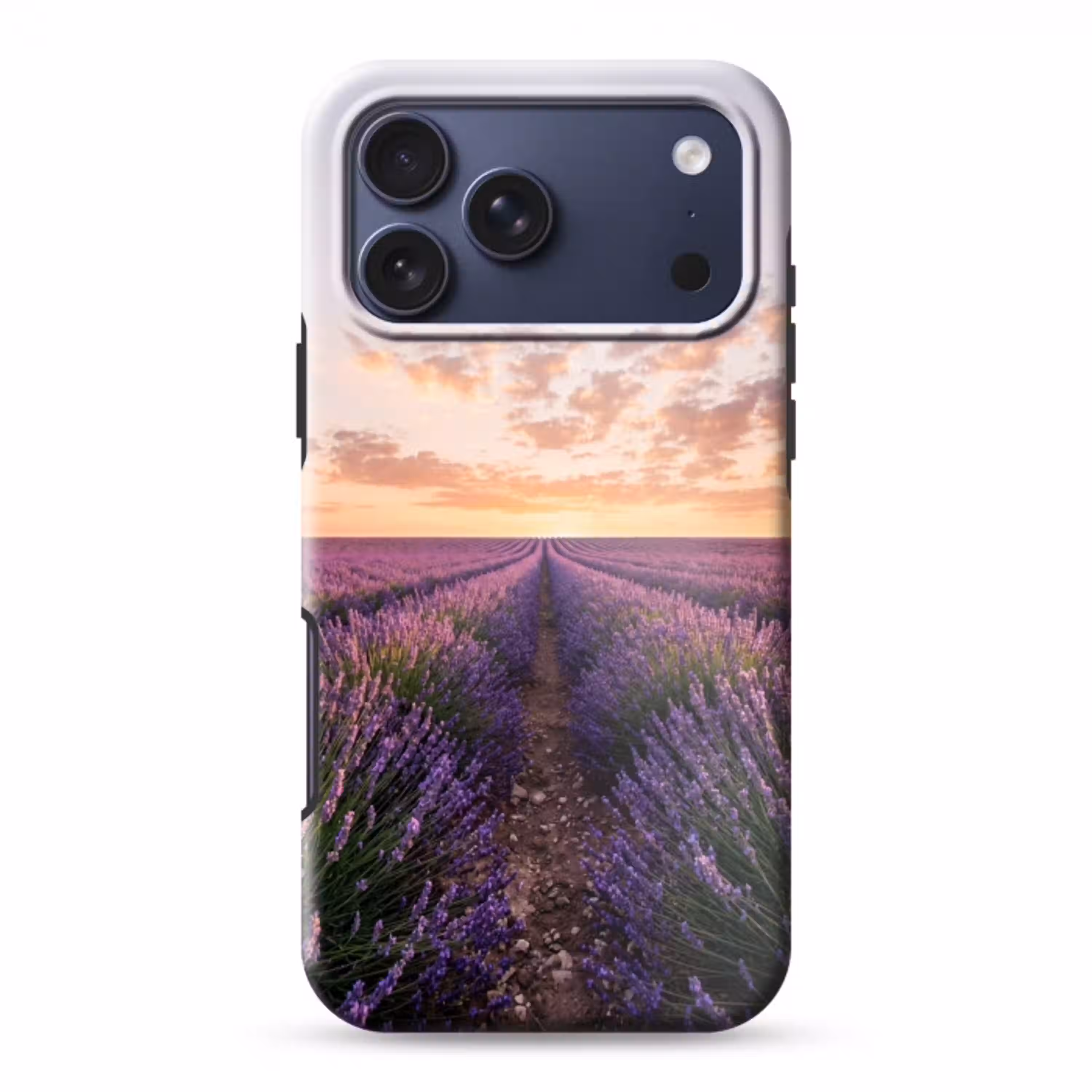 Landschap - Lavendelveld - Paars Toughcase MagSafe Apple iPhone 17 Pro Max klein -3d
