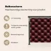 Leer - Patroon - Bordeaux Balkonbeschermer Duitsland klein 596 -specs_NL