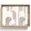 Abstracte bogen - Modern - Beige Dienblad Rechthoek middel -z3d_shopping