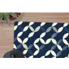 Abstract - Patroon - Blauw muismat rubber klein 262 -closeup