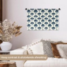 Klassiek - Motief - Blauw Wandkleed katoen klein 269 -sfeer1