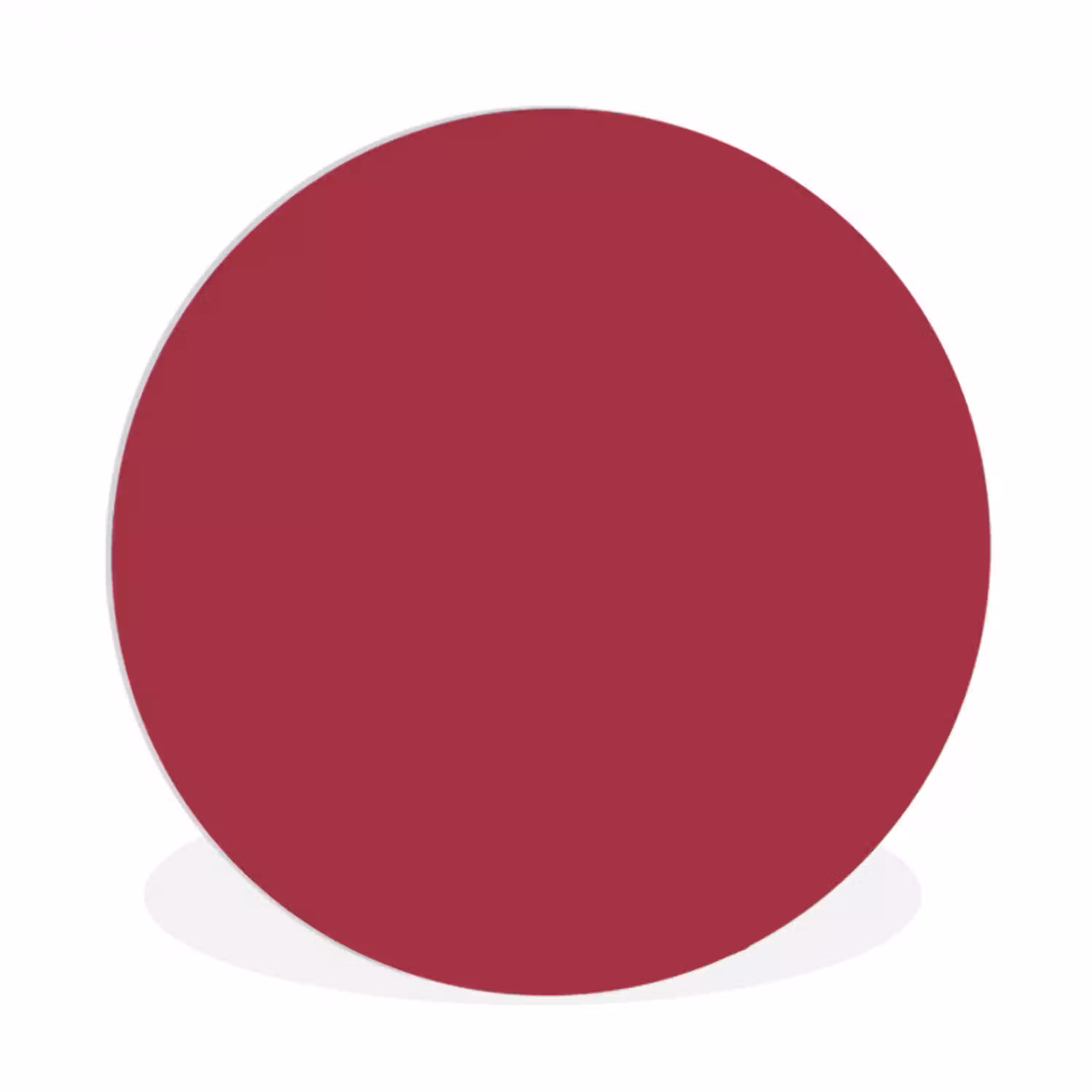 Bruin - Rood - Kleur Wandcirkel kunststof plaat 5mm dik klein 188 -3d