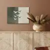Japandi - Vogel - Groen PET vilt klein -sfeer4