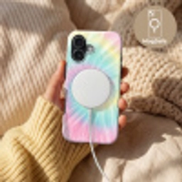 Pasteltinten - Tie dye - Roze Toughcase MagSafe Apple iPhone 17 klein -USP_MagsafeV