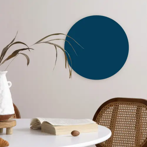 Indigo - Palet - Kleuren Wandcirkel kunststof plaat 5mm dik klein 188 -sfeer4