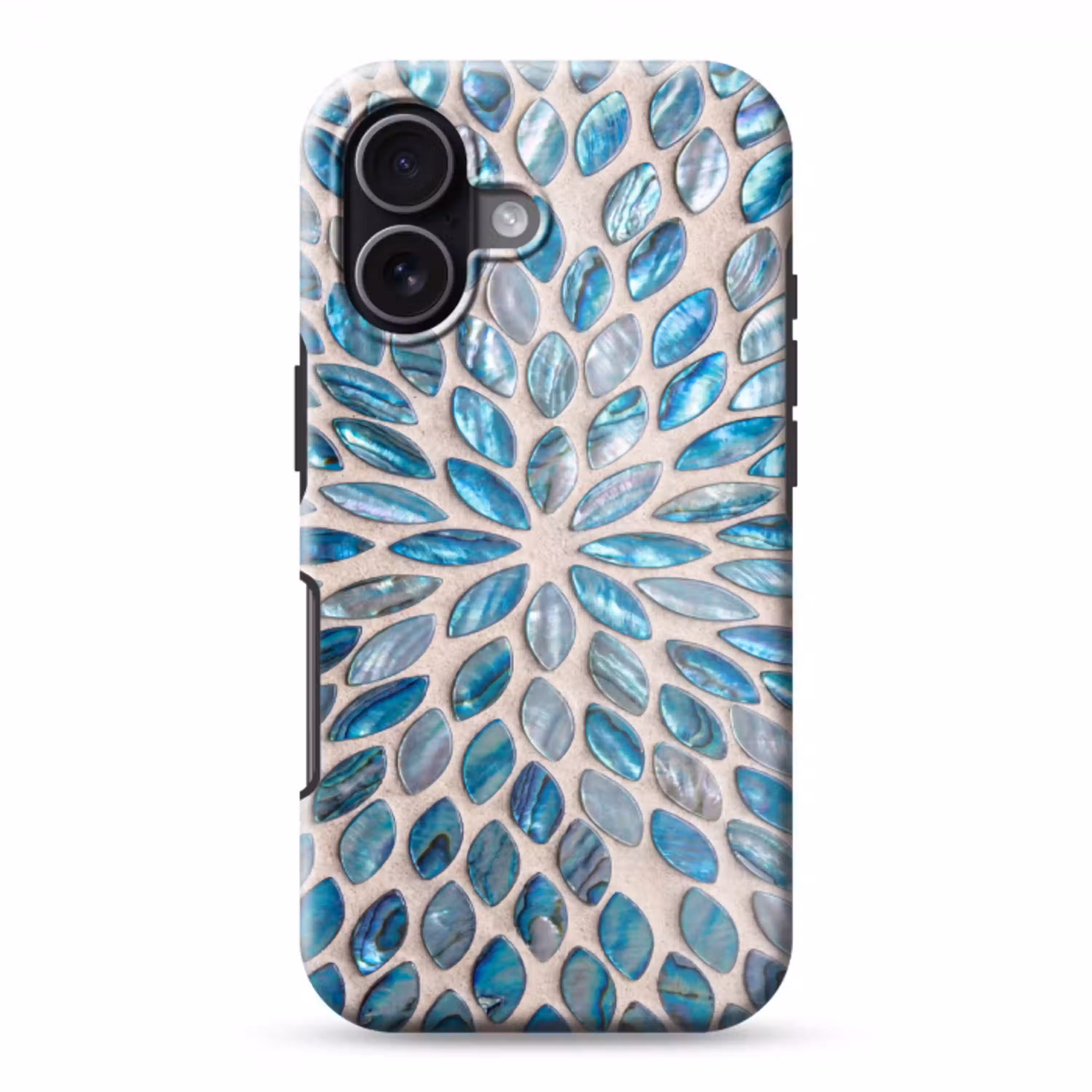 Patroon - Glans - Abstract - Blauw - Decoratie Toughcase MagSafe Apple iPhone 17 klein -3d