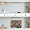 Kleuren - Matte - Stenen keuken achterwand spatscherm klein 900 -voor_na_NL