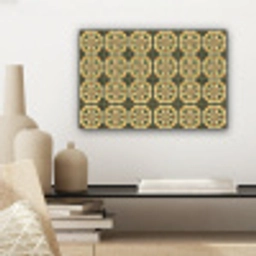Ornament - Patroon - Groen canvas 2cm klein 34 -sfeer6