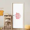 Bisous - Lip - Wit - Rood deurposter klein -sfeer4