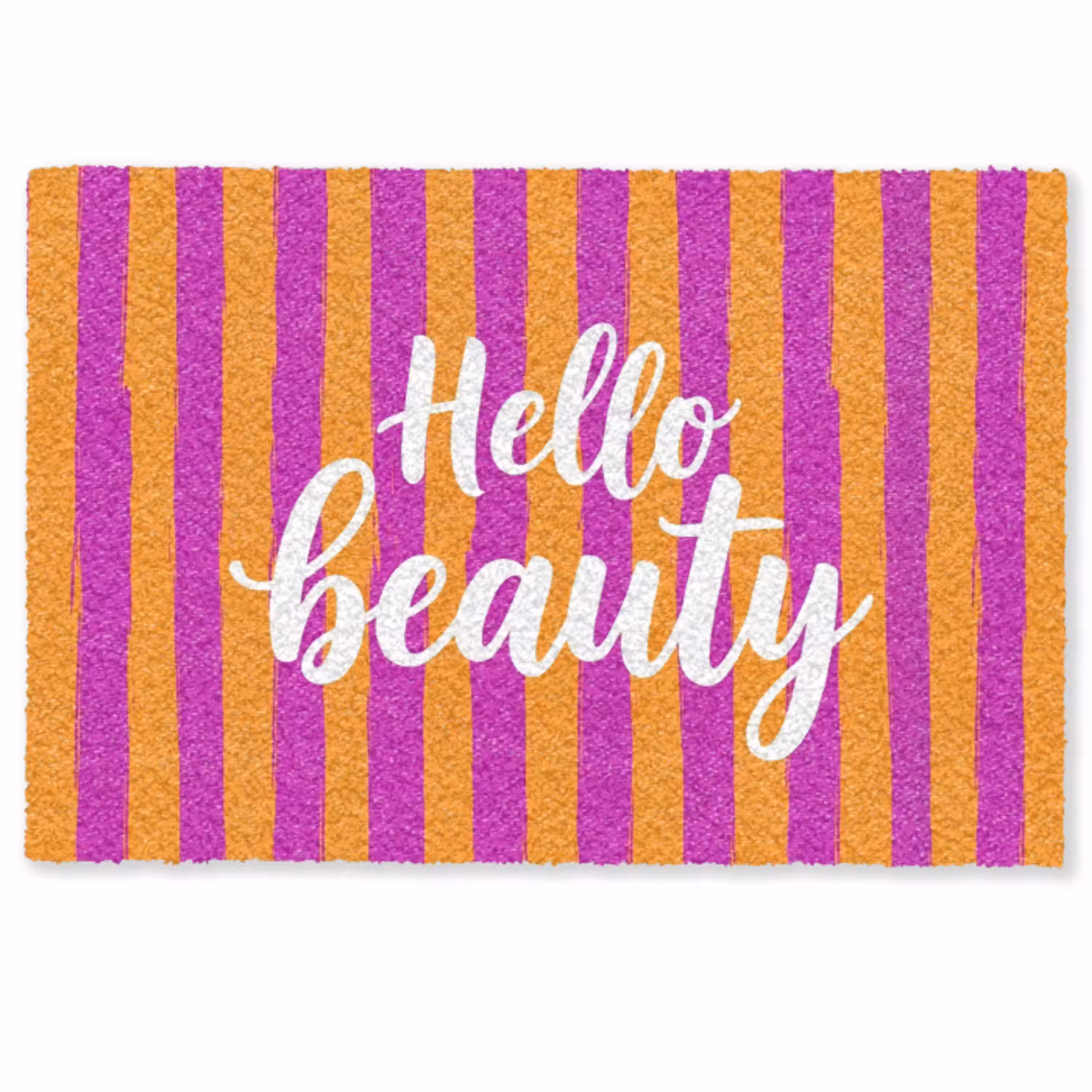 Modern - Hello - Oranje Deurmat klein -zkaufland3d