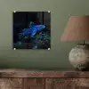 Vis - Stippen - Koraal - Blauw plexiglas 5mm klein -sfeer3