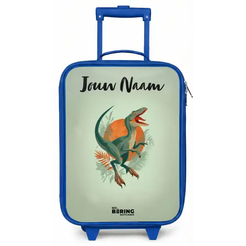 Dier - Dino - Natuur Kinderkoffer - Blauw klein -zz3dotto