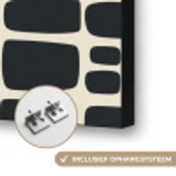 Modern - Organisch - Zwart Textielframe zwart klein 947 -USP_ophangsysteemNL