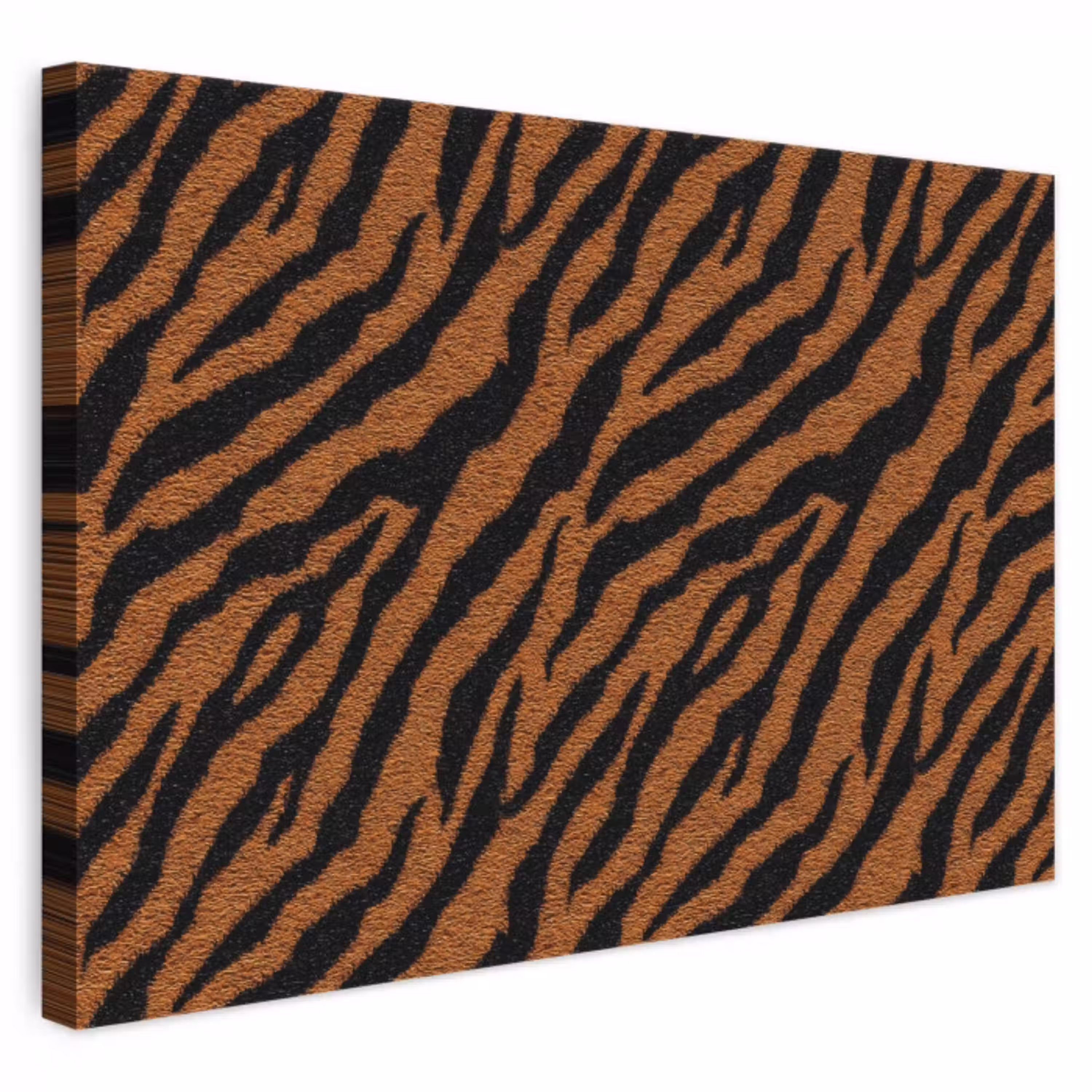 Tijger - Zwart - Vacht canvas 2cm klein 34 -3d