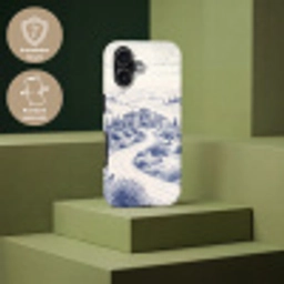 Rustiek - Landgoed - Blauw Toughcase MagSafe Apple iPhone 17 klein -USP_PrintM_DE