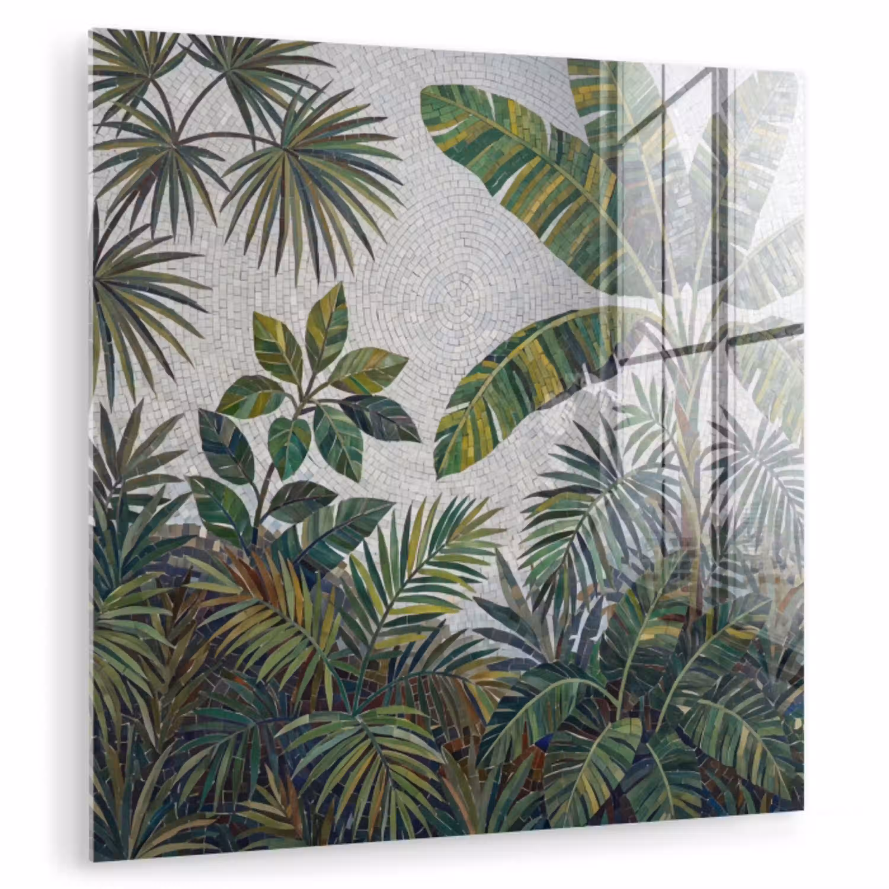 Planten - Tropisch - Mozaïek - Groen - Natuur plexiglas 5mm klein -zzzproduct_nieuw