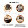 Hartjes - Katten - Strepen - Beige Inductie beschermer vinyl 3mm klein 276 -zzzzzzz-td-werking