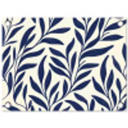 Bladeren - Klimop - Donkerblauw tuinposter los doek klein -3d