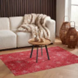 Bloemen - Patroon - Rood Vloerkleed Rechthoek klein 1091 -atmosphere_sfeer2_global