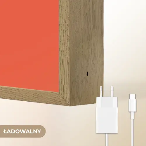 Raket - Planeten - Rood Light Box met batterij (Wandlamp kind) middel -USP_websiteoplaadbaarNL