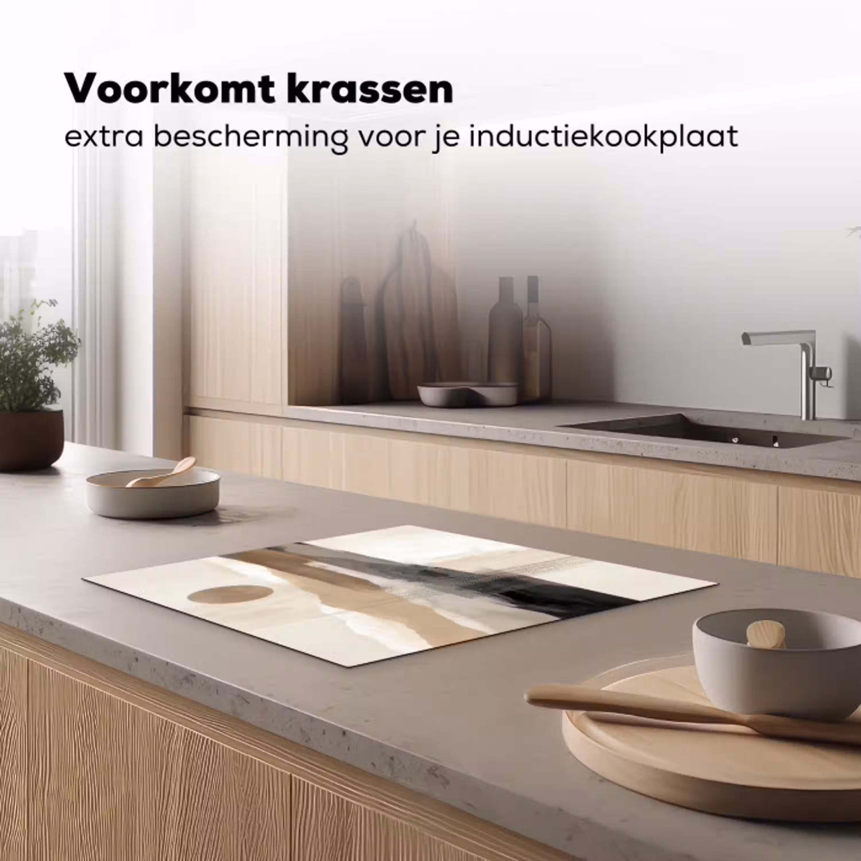 Minimalistisch - Landschap - Dimensie Inductie beschermer vinyl 3mm middel -sfeer1