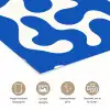 Vormen - Abstract - Blauw - Golven poster papier klein -closeup_NL