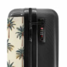 Palmbomen - Tropisch - Groen NBS - Handbagage koffer - Volwassenen Unisex middel -slot