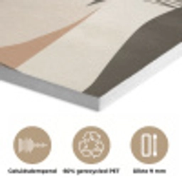 Japandi - Landschap - Beige PET vilt klein -closeup_NL