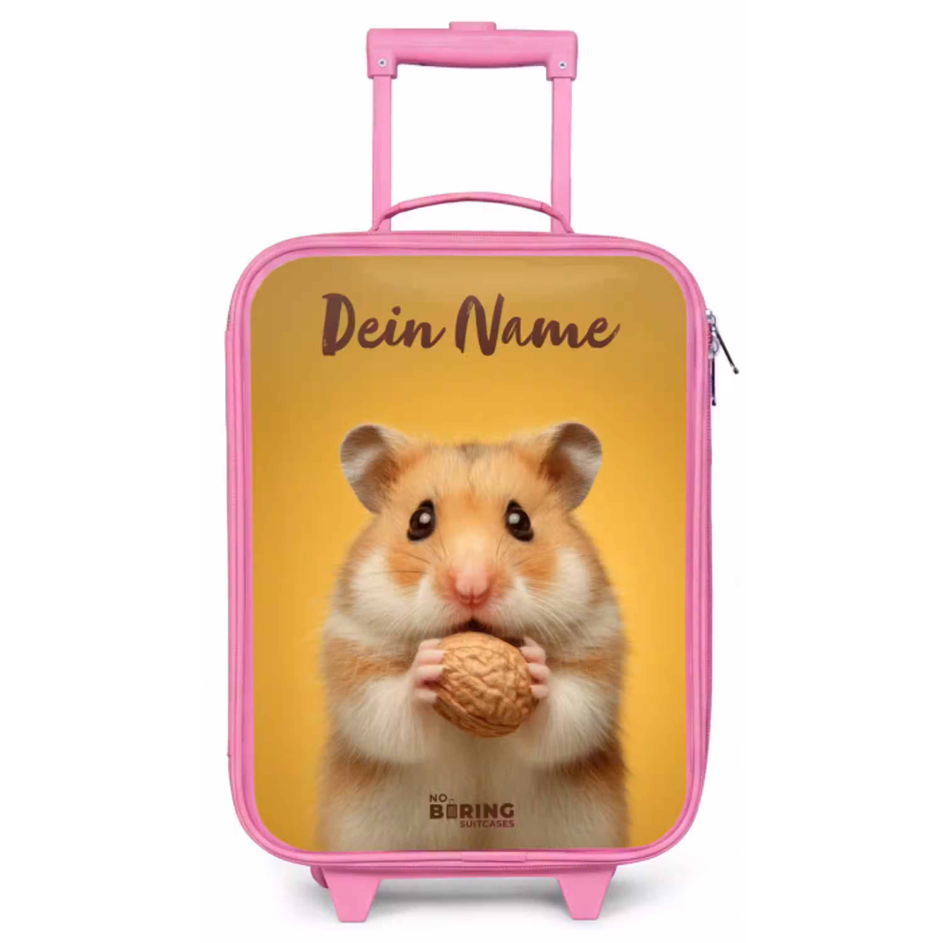 Hamster - Walnoot - Dier Kinderkoffer - Roze klein -zz3dotto